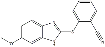 2-[(6-methoxy-1H-1,3-benzodiazol-2-yl)sulfanyl]benzonitrile 结构式
