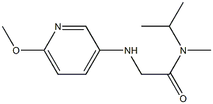 2-[(6-methoxypyridin-3-yl)amino]-N-methyl-N-(propan-2-yl)acetamide 结构式