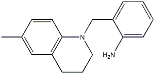 2-[(6-methyl-1,2,3,4-tetrahydroquinolin-1-yl)methyl]aniline 结构式