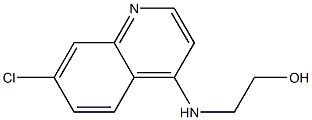 2-[(7-chloroquinolin-4-yl)amino]ethan-1-ol 结构式