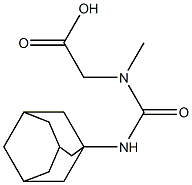 2-[(adamantan-1-ylcarbamoyl)(methyl)amino]acetic acid 结构式