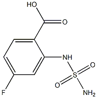 2-[(aminosulfonyl)amino]-4-fluorobenzoic acid 结构式
