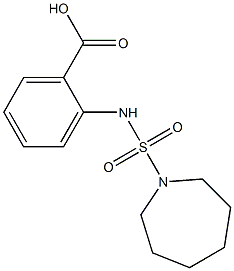 2-[(azepane-1-sulfonyl)amino]benzoic acid 结构式