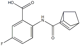2-[(bicyclo[2.2.1]hept-5-en-2-ylcarbonyl)amino]-5-fluorobenzoic acid 结构式