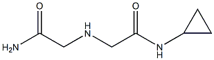 2-[(carbamoylmethyl)amino]-N-cyclopropylacetamide 结构式