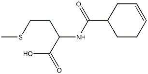 2-[(cyclohex-3-en-1-ylcarbonyl)amino]-4-(methylthio)butanoic acid 结构式