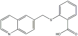 2-[(quinolin-6-ylmethyl)sulfanyl]benzoic acid 结构式