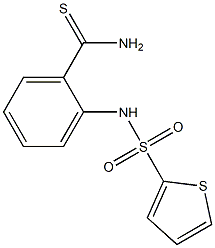 2-[(thien-2-ylsulfonyl)amino]benzenecarbothioamide 结构式