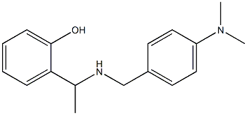 2-[1-({[4-(dimethylamino)phenyl]methyl}amino)ethyl]phenol 结构式