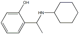 2-[1-(cyclohexylamino)ethyl]phenol 结构式