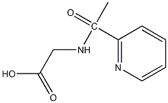 2-[1-(pyridin-2-yl)acetamido]acetic acid 结构式