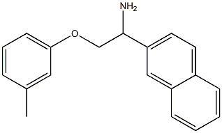 2-[1-amino-2-(3-methylphenoxy)ethyl]naphthalene 结构式