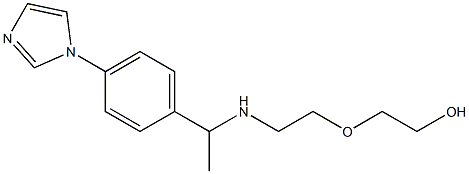 2-[2-({1-[4-(1H-imidazol-1-yl)phenyl]ethyl}amino)ethoxy]ethan-1-ol 结构式