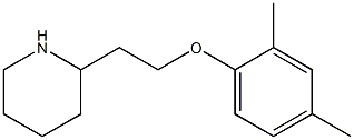 2-[2-(2,4-dimethylphenoxy)ethyl]piperidine 结构式