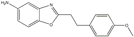 2-[2-(4-methoxyphenyl)ethyl]-1,3-benzoxazol-5-amine 结构式