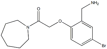 2-[2-(aminomethyl)-4-bromophenoxy]-1-(azepan-1-yl)ethan-1-one 结构式