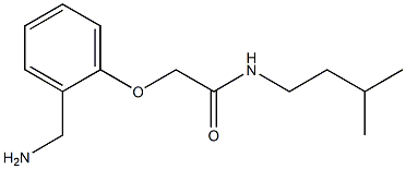 2-[2-(aminomethyl)phenoxy]-N-(3-methylbutyl)acetamide 结构式