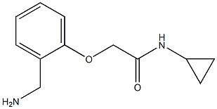 2-[2-(aminomethyl)phenoxy]-N-cyclopropylacetamide 结构式