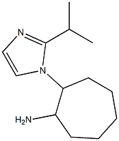 2-[2-(propan-2-yl)-1H-imidazol-1-yl]cycloheptan-1-amine 结构式