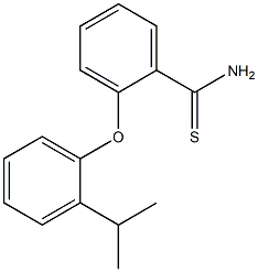 2-[2-(propan-2-yl)phenoxy]benzene-1-carbothioamide 结构式