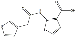 2-[2-(thiophen-3-yl)acetamido]thiophene-3-carboxylic acid 结构式