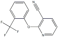 2-[2-(trifluoromethyl)phenoxy]nicotinonitrile 结构式