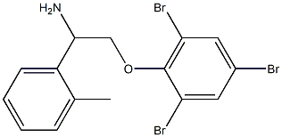 2-[2-amino-2-(2-methylphenyl)ethoxy]-1,3,5-tribromobenzene 结构式