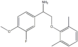 2-[2-amino-2-(3-fluoro-4-methoxyphenyl)ethoxy]-1,3-dimethylbenzene 结构式