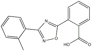 2-[3-(2-methylphenyl)-1,2,4-oxadiazol-5-yl]benzoic acid 结构式