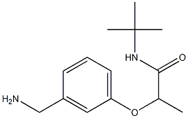 2-[3-(aminomethyl)phenoxy]-N-tert-butylpropanamide 结构式