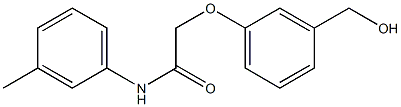2-[3-(hydroxymethyl)phenoxy]-N-(3-methylphenyl)acetamide 结构式