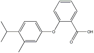 2-[3-methyl-4-(propan-2-yl)phenoxy]benzoic acid 结构式