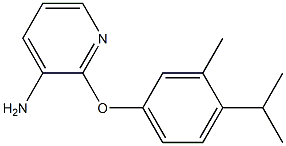 2-[3-methyl-4-(propan-2-yl)phenoxy]pyridin-3-amine 结构式