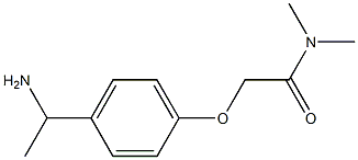 2-[4-(1-aminoethyl)phenoxy]-N,N-dimethylacetamide 结构式