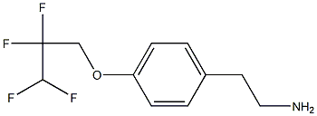 2-[4-(2,2,3,3-tetrafluoropropoxy)phenyl]ethan-1-amine 结构式