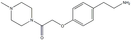 2-[4-(2-aminoethyl)phenoxy]-1-(4-methylpiperazin-1-yl)ethan-1-one 结构式