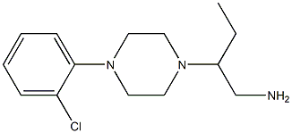 2-[4-(2-chlorophenyl)piperazin-1-yl]butan-1-amine 结构式