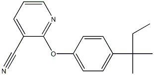 2-[4-(2-methylbutan-2-yl)phenoxy]pyridine-3-carbonitrile 结构式