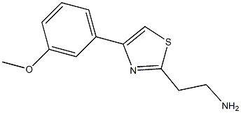 2-[4-(3-methoxyphenyl)-1,3-thiazol-2-yl]ethanamine 结构式