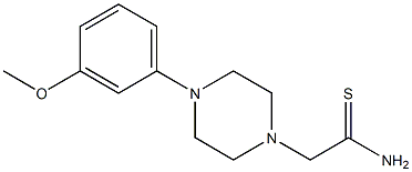 2-[4-(3-methoxyphenyl)piperazin-1-yl]ethanethioamide 结构式