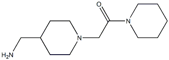 2-[4-(aminomethyl)piperidin-1-yl]-1-(piperidin-1-yl)ethan-1-one 结构式