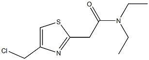 2-[4-(chloromethyl)-1,3-thiazol-2-yl]-N,N-diethylacetamide 结构式