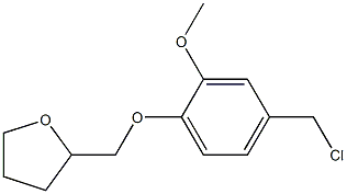2-[4-(chloromethyl)-2-methoxyphenoxymethyl]oxolane 结构式