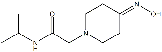 2-[4-(hydroxyimino)piperidin-1-yl]-N-isopropylacetamide 结构式