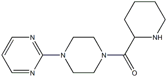 2-[4-(piperidin-2-ylcarbonyl)piperazin-1-yl]pyrimidine 结构式