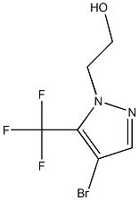 2-[4-bromo-5-(trifluoromethyl)-1H-pyrazol-1-yl]ethan-1-ol 结构式