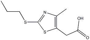 2-[4-methyl-2-(propylsulfanyl)-1,3-thiazol-5-yl]acetic acid 结构式