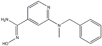 2-[benzyl(methyl)amino]-N'-hydroxypyridine-4-carboximidamide 结构式