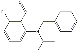 2-[benzyl(propan-2-yl)amino]-6-chlorobenzaldehyde 结构式
