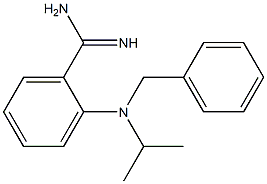 2-[benzyl(propan-2-yl)amino]benzene-1-carboximidamide 结构式